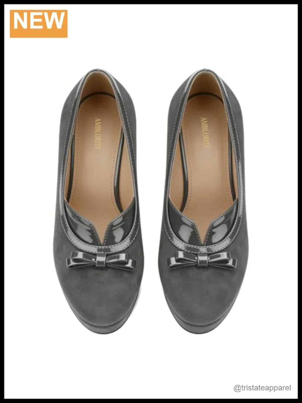 Women Suede Faux Leather Platform Loafers 4